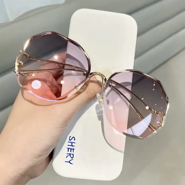 Sunglasses%20Women%202022%20Fashion%20Tea%20Gradient%20Ocean%20Water%20Cut%20Trimmed%20Lens%20Metal%20Curved%20Temples%20Sun%20Glasses%20Cycling%20Female%20UV400%20-%20Image%207
