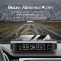 TOHAYIE Solar Power TPMS Three-digit High-precision Car Tire Pressure Alarm Monitor System Auto Security Alarm Systems Wireless Tyre Pressure Temperature Warning (Built-in Sensor). 