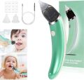 Baby nasal aspirator electric safety hygienic nasal suction device has 2 sizes of nose tip and oral sucking newborn boy girl. 