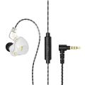 QKZ ZXT AK6 PRO Earphone Dual-Drive HIFI Bass Headphone In-Ear Monitor Earbuds With Mic Sports Noise-Cancelling Gaming Headset. 
