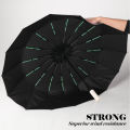 16K Double Bones Large Automatic Umbrella Men Womens Windproof Compact Folding Business Luxury Sun Rain Umbrella Travel Paraguas. 