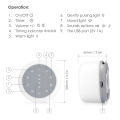 Physical Therapy Equipments Portable Sleep Fan Sound Machine White Noise Machine with RGB Night Light For Baby. 