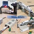 Electric Harmony High Speed Train Model Railway Track Harmony Rail Toy Car Assemble Splice DIY Set Children Christmas Gifts Toy. 