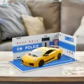 1/24 Car Garage Diorama Model, Models Miniatures Garage Collection, Layout Vehicle Model. Parking Car Display for Sand Table Home Scenery Decor. 