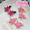Y2K Star Hairpin Shiny Star Hair Clips New Fashion Side Bang Duck Mouth Clip Hair Accessories For Cool Girls. 