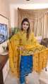 Cotton Unstitched Screen Print 3-Piece Suit for Women - All Seasons Casual Wear.
