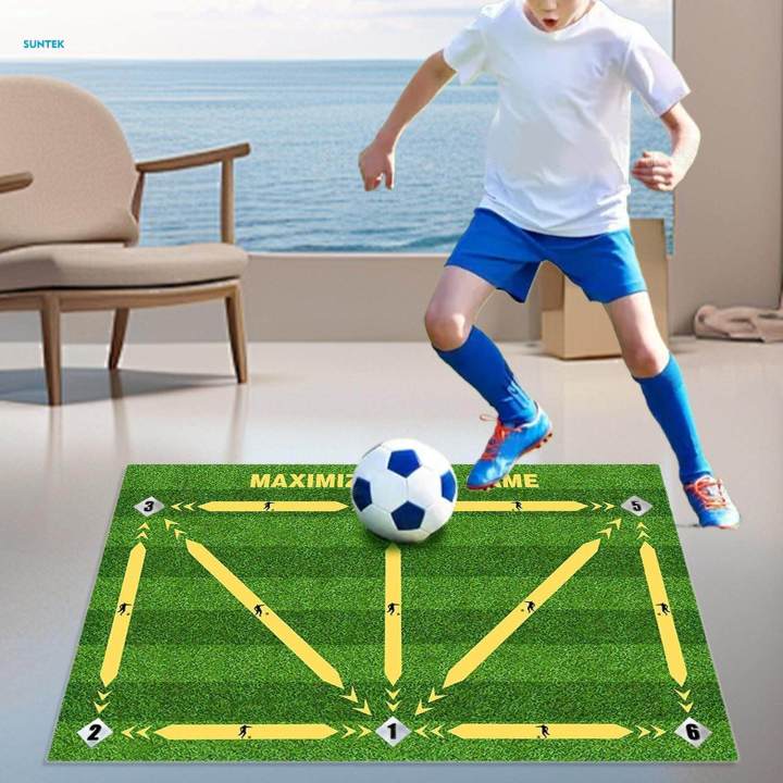 Football Training Mat Rug Football Mat Sturdy Carpet for Outdoor Boys ...