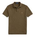 RL Men'S Custom Slim Fit Small Pony Embroidered Polo Shirt- Olive. 