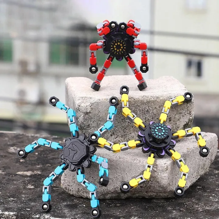 Robotic Fidget Spinner Toys Robot for Children Adults Antistress ...