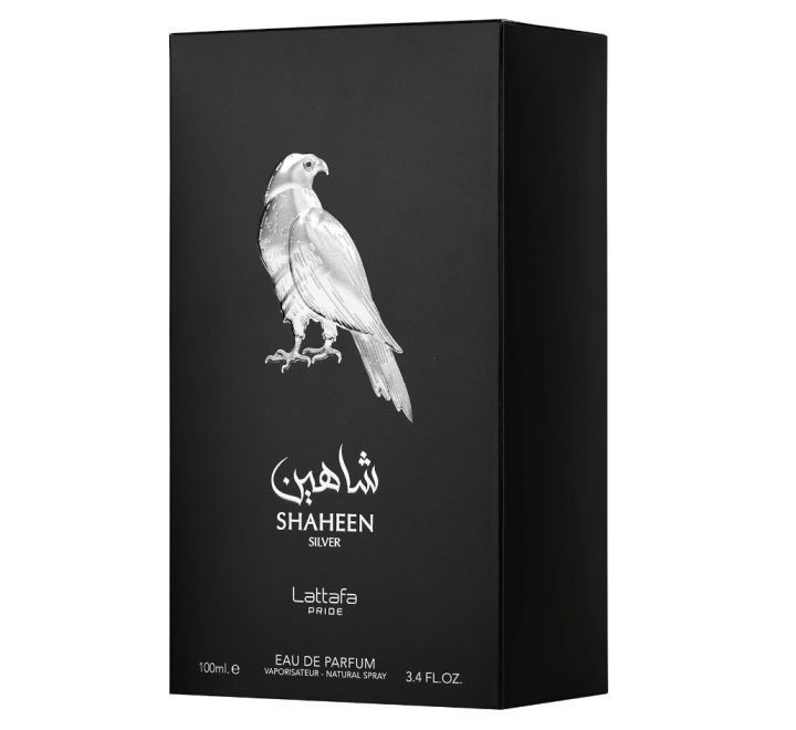 Lattafa Pride Shaheen Silver by Lattafa - Eau De Parfum Spray (Unisex) 100 ml - for men