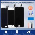 LCD Display For iPhone 5 5C 5S SE 6 6S 7 8 Plus Touch Screen Replacement For iphone 7G 7P 8G 8 Plus No Dead Pixel+Tempered Glass.