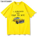 Tom Holland Same Style Tee Shirt I Survived My Trip To NYC Print Top Men Casual Cotton T Shirt Unisex Fashion Telekinesis Tshirt. 