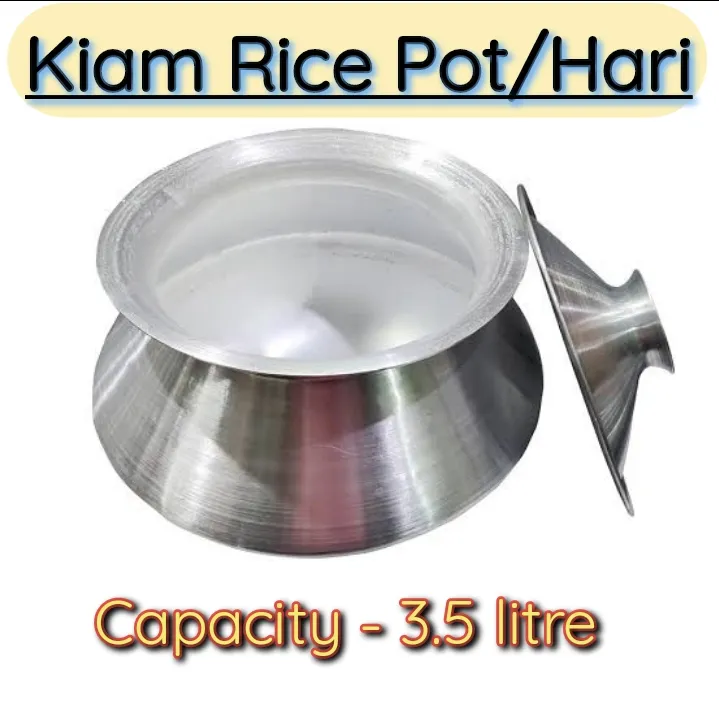 Kiam Aluminium Rice Pot With Lid 3.5 Litre | Daraz.com.bd