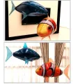 Inflatable Remote Control Shark Toys Air Swimming RC Animal Radio Fly Balloons Clown Fish Animals Novel Toy For Children Boys. 