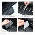 4Pcs Car 3D Carbon Fiber Door Anti Scratch Car Door Threshold Strip Sticker Car Door Protective Vinyl Car Stickers for TOYOTA.