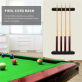 4 Holes Wall Mounted Hardwood Billiard Cue Rack Pool Cue Rack.