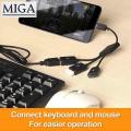 3 in 1 Micro USB HUB MALE TO FEMALE and Double USB 2.0 Host OTG Adapter Cable.