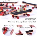 Alloy Stand Plastic Mini Finger Boards Mini Skate Finger Skateboard Kids Boys' Toys Random Color. 