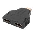 2 In 1 HDMI Male To Dual HDMI Female Port Audio Video Spli-tter Adapters Converter 1080P Monitor USB Adapters Sockets. 