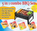 5 in 1 combo BBQ Set 14 inchi. 