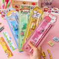 Cartoon Theme Pencil Set Fun Cute Design Kawaii Stationery Set 5pcs Set Packaged Set Cartoon Stationery for Children Students. 