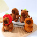 GC Capybara Plush Toy Strawberry Hat Simulation Turtle Backpack Capybara Plush Animal Dolls Birthday Gift For Boys And Girls. 