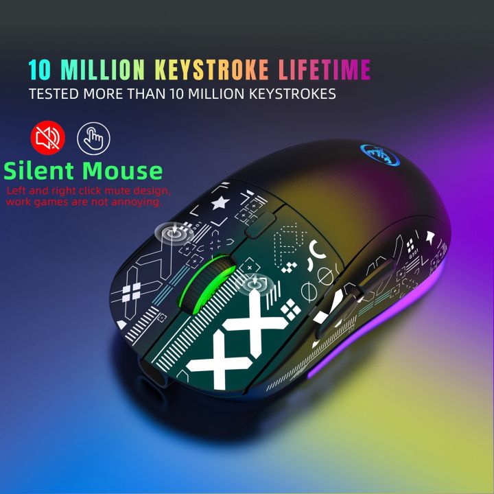 HXSJ%20T90%202.4G%20Wireless%20Mechanical%20Mouse%20RGB%20Gaming%20Mouse%20Ergonomic%20Design%2010%20Million%20Keystroke%20Lifetime%203600DPI%2011%20RGB%20Lighting%20Modes%20-%20Image%207