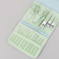Nail Clippers Set, 16pcs Manicure & Pedicure Tools, Stainless Steel Nail Cutter Kit for men and women, with Leather Bag, Travel Grooming Kit for Facial, Cuticle and Nail Care.