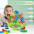 Puzzle Tetra Tower Game Fun Balance Stacking Building Blocks Board Game for Kids Adults Friends Team Family Kid Desktop Toy Luhuai CVC.