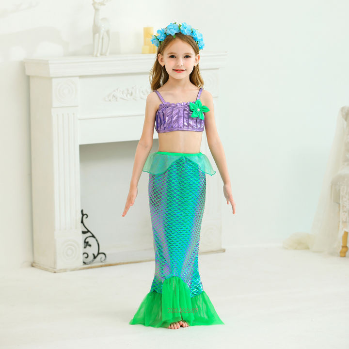 Mermaid%20Dress%20for%20Girl%20Ariel%20Prom%20Princess%20Costumes%20Cosplay%20Dress%20for%20Kids%20Girls%20Birthday%20Party%20Dress%20Up%20Gown%20Halloween%20Clothing%20-%20Image%202