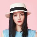 2022 simple Summer Parent-child Beach Hat Female Casual Panama Hat Lady Brand Women Flat brim Bowknot Straw cap girls Sun Hat. 