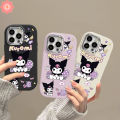 For Vivo Y27 Y22 Y20 Y21 Y15 Y02s Y17s Y33s Y20s Y11s Y21s Y12 Y20i Y27s Y36 Y02 Y15A Y91C Y17 V25 Y15s V25E Y16s V29 Cartoon Kuromi Love Heart Luxury Painting Metal Lens Case. 