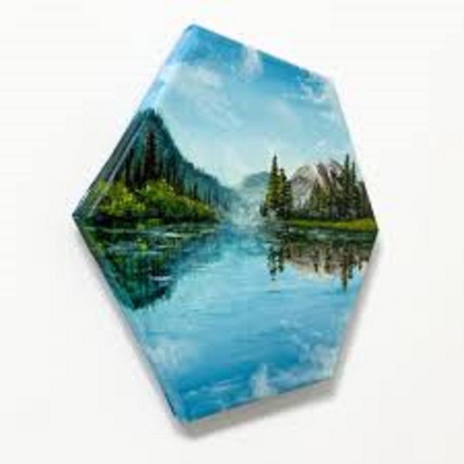 Exerz%20Hexagon%20Stretched%20Canvas%201pcs%208%20inch%20-%20Image%204
