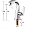 Popular deck mounted modern style simplecity design cold water wash basin faucet bathroom tap Basin Pillercock with single handle.