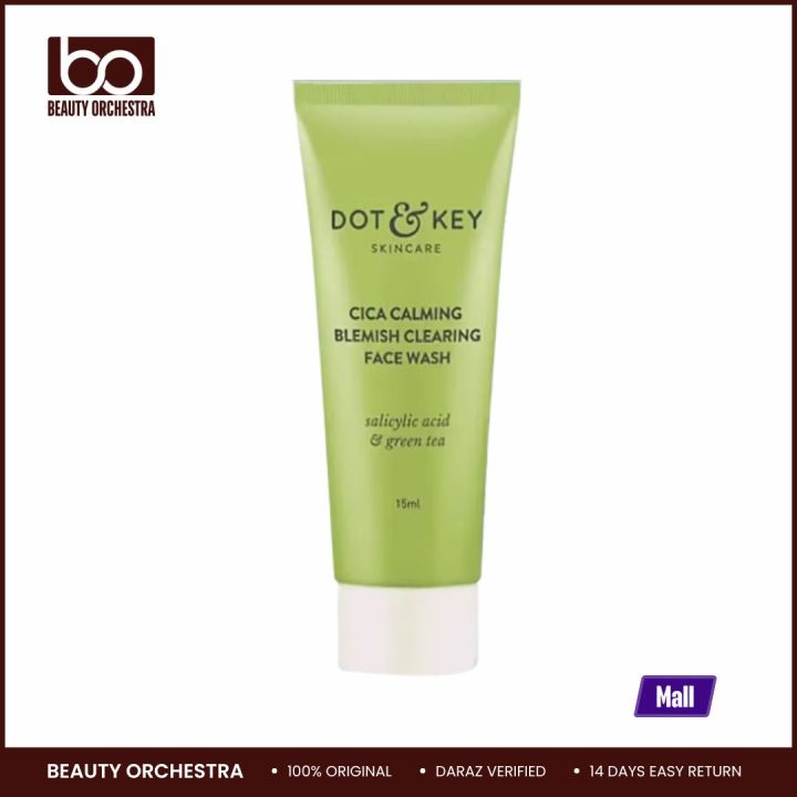 Dot & Key Cica Calming Blemish Clearing Gel Face Wash 15ml