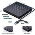 External CD/DVD Drive for Laptop, USB 3.0 & Type-C Portable CD DVD +/-RW Burner Optical Drive Reader Writer DVD Player Durable Easy Install. 