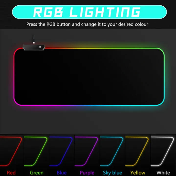 Rgb%20Gaming%20Mouse%20Pad%20With%20Backlit%20Keyboard%20Pad:%20Enhance%20Your%20Gaming%20Setup%20With%20Vibrant%20Lighting%20Mousepad%20-%20Image%203