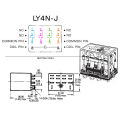 AC 220V 14 pin  Electromagnetic Relay with 14 Pins Socket Base PTF14A. 