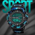 Men watch fashion sports digital waterproof shockproof luminous wristwatch.
