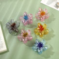 【original】 New 2024 Spring Flower Hair Clip Candy Color Hair Claw for Women Catch Hairpins Hair Accessories for Girls 8CM. 