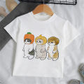 Girls Cartoon Cat T Shirt Tee Fashion Kids 3-12 Years Outdoor Clothes for Children Teenagers T-Shirt 10 Years Old Girls Clothes. 