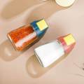 Portable Salt Shaker Quantitative Push Type Condiment Bottle for Restaurant Home. 