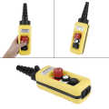 Push 2 Button Switch Emergency Stop For Hoist Crane Pendant Control Station 5A. 