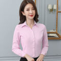 White Shirt Women's New Long Sleeve Spring, Summer, Autumn Business Clothing Workwear Korean Style Work Clothes Elegant Slim White Shirt. 