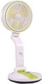 Rechargeable Folding Table Fan with Led Light. 