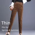 Plush Thick Casual Pants Women's Corduroy Warm Pants Autumn Winter Leggings Harem Pants Trousers High Waist Women Брюкиженские. 