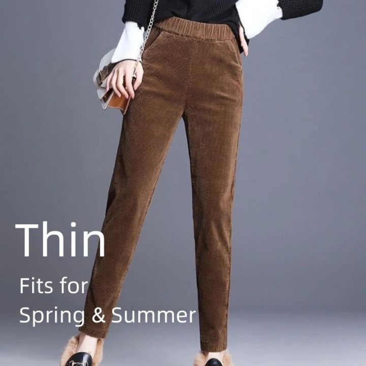 Plush%20Thick%20Casual%20Pants%20Women's%20Corduroy%20Warm%20Pants%20Autumn%20Winter%20Leggings%20Harem%20Pants%20Trousers%20High%20Waist%20Women%20%D0%91%D1%80%D1%8E%D0%BA%D0%B8%D0%B6%D0%B5%D0%BD%D1%81%D0%BA%D0%B8%D0%B5%20-%20Image%205