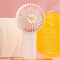 Mini Fan Handheld Cute Flower Design Compact Cooling Fan 3 Speeds USB Rechargeable Small Handheld Fan For Women Men Kids Outdoor.