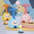 Inertia Balloon Car, with Manual Balloon Power Pump Science Toys with 6 Balloons Astronaut Figure for Kids Gift.