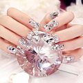Diamond Shaped Crystal Paperweight, Clear Crystal Diamond Jewel Paperweight Sparkling Glass Gem Centerpieces Decoration with Gift Box for Home Office Wedding Decor. 